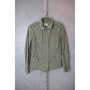 New Haven Supply Chino Jacket Womens‎ Small Olive Green Utility Military